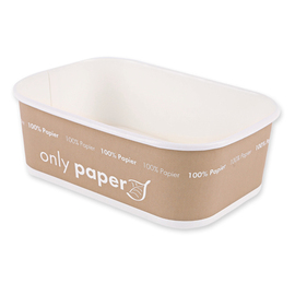 Takeaway-Schale | 750 ml | NATURE Star Only Paper | Pappe | 172 mm x 120 mm H 58 mm Produktbild