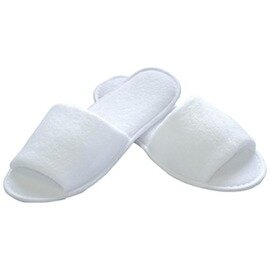 Einweg-Slipper SAFETY Einheitsgröße weiß Baumwollmischung  L 295 mm Produktbild