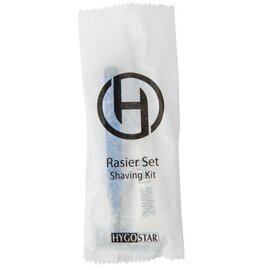Rasier-Set HYGOSTAR Kunststoff schwarz  | einzeln verpackt  | 2-teilig Produktbild 2 S