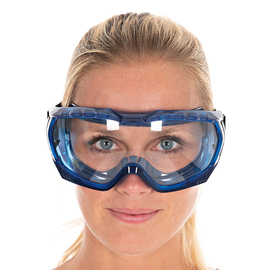 Schutzbrille Einheitsgröße PVC dunkelblau Produktbild