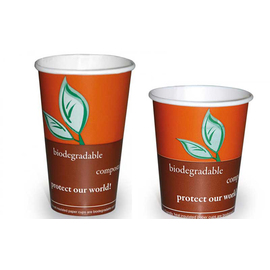 Bio-Becher Einweg 30 cl Pappe 1-wandig 100% kompostierbar Produktbild