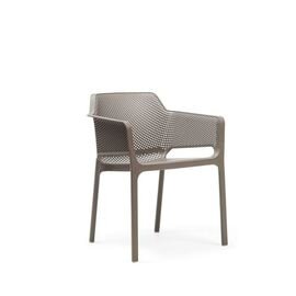 Stapelsessel OHIO taupe | 610 mm  x 590 mm | niedriger Rücken Produktbild