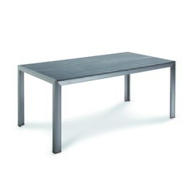 Tisch SEATTLE silber | anthrazit Holzoptik  L 1800 mm  x 880 mm Produktbild