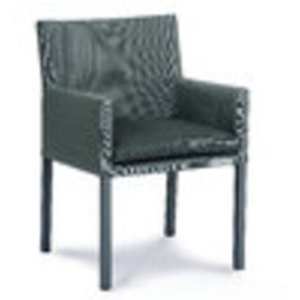Dining-Sessel TOBAGO mit abnehmbarem Bezug anthrazit | 580 mm  x 580 mm | niedriger Rücken Produktbild