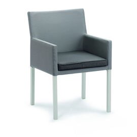 Dining-Sessel TOBAGO mit abnehmbarem Bezug taupe | 580 mm  x 580 mm | niedriger Rücken Produktbild