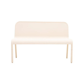 Outdoor-Bank Metall beige L 1200 mm Produktbild