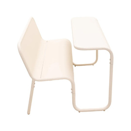 Bank-Tisch-Kombination Metall beige | 1200 mm x 1004 mm Produktbild