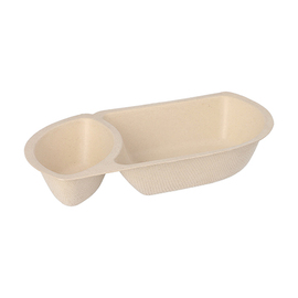 Snacktray Zuckerrohr | 176 mm x 97 mm H 36 mm Produktbild