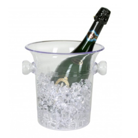 Sektkübel | Champagnerkübel CLASSIC 3 ltr Kunststoff klar transparent Produktbild 1 S