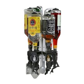 Wand-Drehhalter W-RONDELL RW4 passend für 4 Flaschen à 0,7 - 1 ltr chromfarben L 300 mm B 335 mm H 460 mm Produktbild 1 S