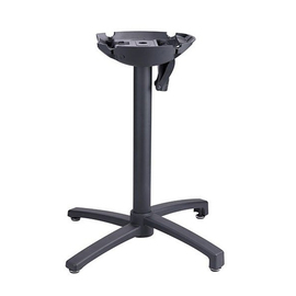 Tischgestell X-ONE schwarz | passend für Tischplatten 600 mm | 700 mm | 800 mm L 470 mm B 470 mm H 710 mm Produktbild