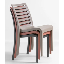 Outdoor-Stuhl SLAT anthrazit | stapelbar Produktbild 3 S