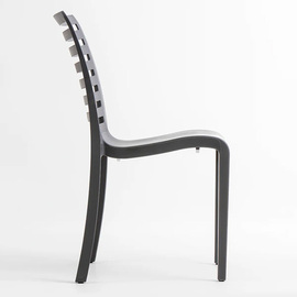 Outdoor-Stuhl SLAT anthrazit | stapelbar Produktbild 1 S