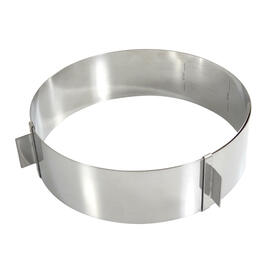 Tortenring verstellbar Ø 160 - 280 mm H 60 mm Edelstahl Materialstärke 6/10 Produktbild