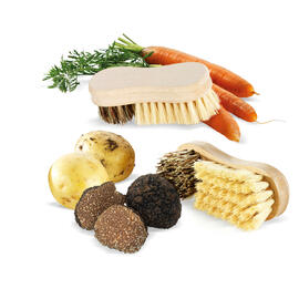 Gemüsebürste | Trüffelbürste Borsten aus Naturmaterial  L 125 mm Produktbild
