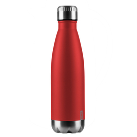Isolierflasche Enjoy 0,5 ltr Edelstahl rot Edelstahleinsatz Drehverschluss Produktbild