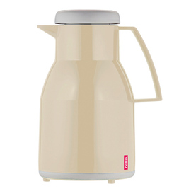 Isolierkanne WASH 1 ltr vanillefarben Vakuum-Hartglas Drehverschluss  H 238 mm Produktbild
