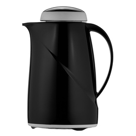 Isolierkanne WAVE Mini 0,6 ltr schwarz Vakuum-Hartglas Drehverschluss  H 220 mm Produktbild
