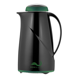 Isolierkanne Green WAVE Polypropylen mit aus 100 % Recyclingmaterial 1,0 ltr | schwarz Produktbild