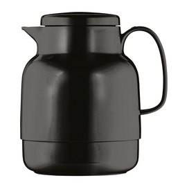 Isolierkanne MONDO 1,3 ltr schwarz glänzend Glaseinsatz Drehverschluss  H 208 mm Produktbild