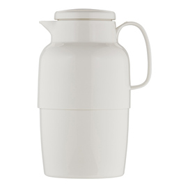 Isolierkanne MONDO 2 ltr weiß glänzend Glaseinsatz Drehverschluss  H 282 mm Produktbild