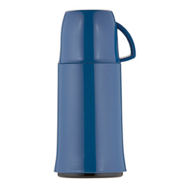 Isolierflasche ELEGANCE 0,25 ltr blau Glaseinsatz Schraubverschluss  H 202 mm Produktbild