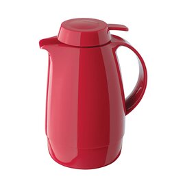 Isolierkanne SERVITHERM 0,6 ltr rot glänzend Vakuum-Hartglas Drehverschluss  H 202 mm Produktbild