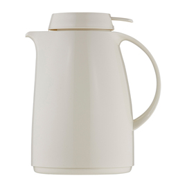 Isolierkanne SERVITHERM 1 ltr weiß glänzend Vakuum-Hartglas Drehverschluss  H 225 mm Produktbild