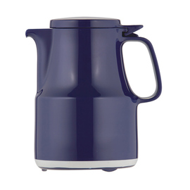 Isolierkanne THERMOBOY 0,3 ltr dunkelblau Vakuum-Hartglas Klappdeckel  H 167 mm Produktbild