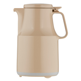 Isolierkanne THERMOBOY 0,6 ltr beige Vakuum-Hartglas Klappdeckel  H 191 mm Produktbild