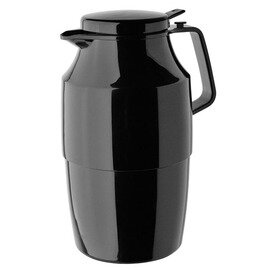 Isolierkanne TEA BOY PUSH 2 ltr schwarz glänzend Glaseinsatz Drehverschluss  H 282 mm Produktbild