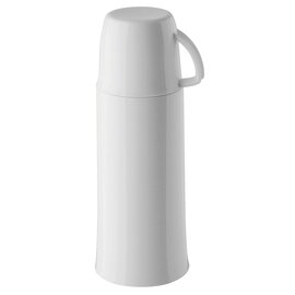 Isolierflasche ELEGANCE 0,5 ltr weiß Glaseinsatz Schraubverschluss  H 260 mm Produktbild