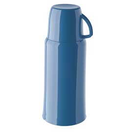 Isolierflasche ELEGANCE 1 ltr blau Glaseinsatz Schraubverschluss  H 294 mm Produktbild