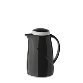 Isolierkanne WAVE Mini 0,6 ltr schwarz Vakuum-Hartglas Drehverschluss  H 220 mm Produktbild