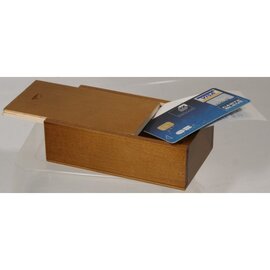 Rechnungsbox Holz braun rechteckig  L 130 mm Produktbild