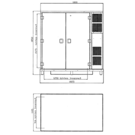 Frigo Container 1800 ltr | passend für 45 Getränkekisten | passend für 12 Fässer Produktbild 2 S