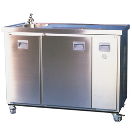 Mobil-Theke MT3 passend für 1 Fass Ø 425 mm | 50 ltr L 1350 mm mit Grundausstattung Produktbild