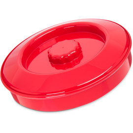 Tortilla Server Polycarbonat rot | mit Deckel Ø 184 mm H 49 mm Produktbild