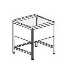 Ausgussbecken 1 Becken | 500 x 500 x 250 mm L 800 mm B 700 mm Produktbild