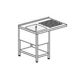 Spülcenter Abtropffläche rechts | 1 Becken | Grundboden L 1400 mm B 600 mm Produktbild