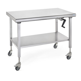 Arbeitstisch ERGONOMIX höhenverstellbar fahrbar mit Grundboden L 1000 mm B 700 mm H 800 - 1100 mm Produktbild