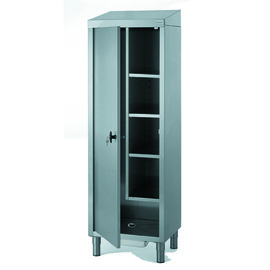 Putzmittelschrank mit Trennwand mit Bodenablauf | 1 Flügeltür | 600 mm x 500 mm H 1890 mm Produktbild