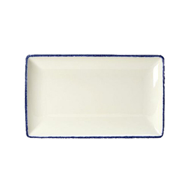 Servierplatte BLUE DAPPLE Porzellan | 270 mm x 168 mm Produktbild