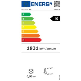 Speiseeis-Verkaufstheke ATHENA 9 | passend für 9 Eisschalen | 1194 mm x 842 mm H 1285 mm Produktbild 1 L