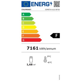 Eckkühlvitrine COMETA PAST 90° SX links | 1770 mm x 970 mm H 1220 mm Produktbild 3 S