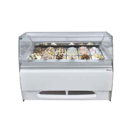 Eisvitrine POP 12 | mit Verkleidung | 1134 mm x 1034 mm H 1283 mm Produktbild