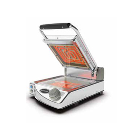 Glaskeramik-Kontaktgrill | manuelle Regelung | Platten transparent 1500 Watt glatt | glatt Produktbild