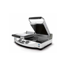 Glaskeramik-Kontaktgrill | digitale Steuerung | Doppelplatte 3000 Watt glatt | gerillt Produktbild