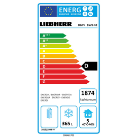 Gefriergerät Bäckereinorm BGPv 6570 601 ltr | Umluftkühlung | Türanschlag rechts Produktbild 1 S