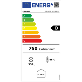 Verkaufstruhe EFE 4652 weiß 444 ltr 750 kWh/Jahr Produktbild 1 L